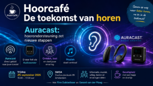Aankondiging hoorcafe: de toekomst van het horen vrijdag 25 september 2026, SWDA Stadhouderskade 89, Amsterdam